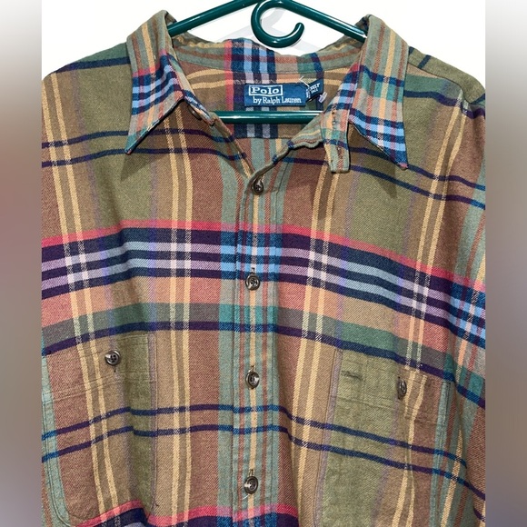 Polo Ralph Lauren Men’s Big and Tall Plaid Button Shirt - Picture 6 of 12